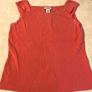 Ann Taylor Loft size M coral color sleeveless top